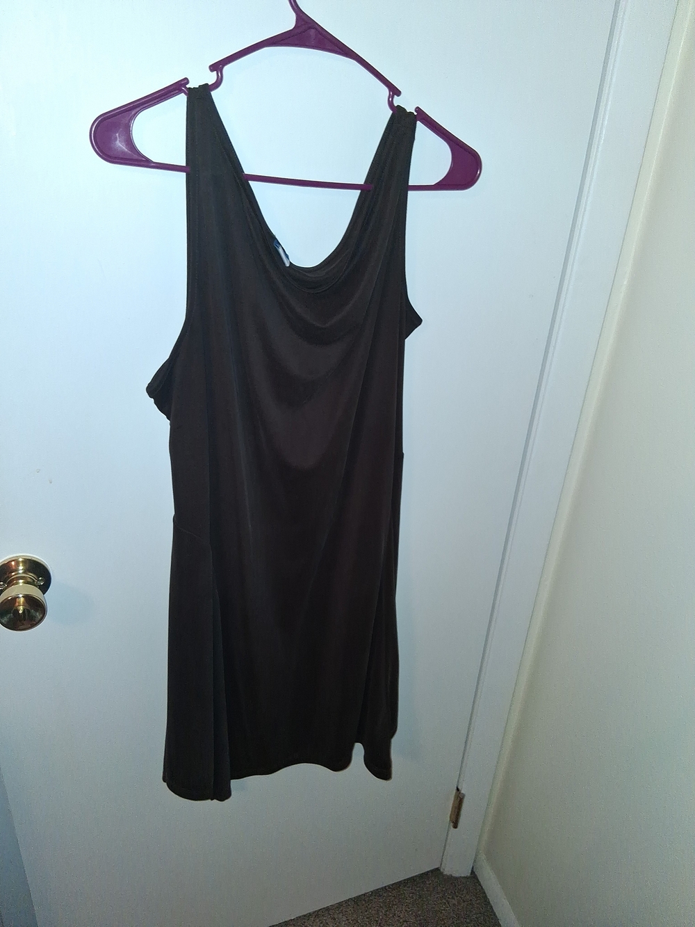 Old Navy Black Draped Cowl Neck Tank